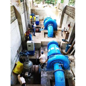 Custom Color Water Turbine 200kw-20mw Power Output Air / Water Cooling