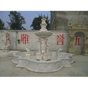Buy cheap Famous Big 200cm White Marble Sculpture Water Fountain Pool With Horse from wholesalers