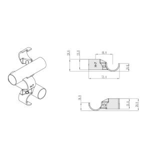 Lean Pipe Connector H-7 Black Electrophoresis Joint
