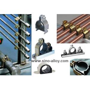 China Cushion clamps, stainless steel cushion clamps with rubber inside on sale