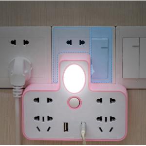 Hot Sale Converter USB Conversion socket With Night Light With Switch export to