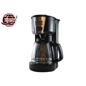 Buy cheap Black Bright 1250ml Drip Chome Coffee Machines 8-10 Cups Easy Cleaning 1 Year Warranty from wholesalers