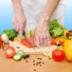 Buy cheap Clear Disposable PE Gloves / Cleaning Prepare Food Decorating Powder Free PE Gloves from wholesalers
