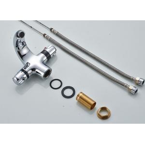 Buy cheap ROVATE Thermostatic Dual Handle Bathroom Basin Mixer Bubble Aerator from wholesalers