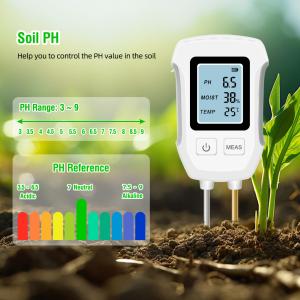 Digital PH Soil Meter 3 In 1 Garden Soil Acidity Temperature Moisture Tester