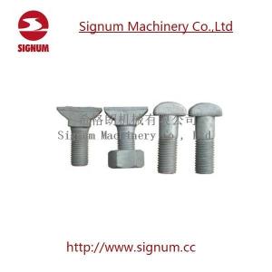 Clip Bolt for Rail Fishplate, High Quality Curve Spear Tunnel Bolt for Concrete