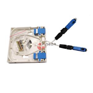 Buy cheap FTTH Socket Panel In Buildings Wall Mounting With Screws Front Cable Exit Outlet from wholesalers