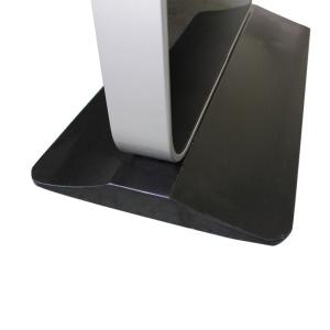 Professional Mobile Digital Signage Kiosk 43'' White Black Aluminum Edge