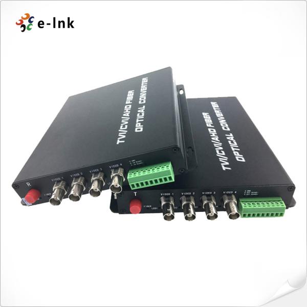 Quality 4Ch HD-AHD/HD-CVI/HD-TVI/CVBS 4-in-1 Video Fiber Converter with Industrial wide range of operational temperature for sale