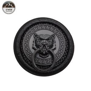 Buy cheap Round Jacket Custom 3D Rubber Patches , Embroidered Decorative Patches For Clothes from wholesalers