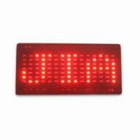 China Customized text dot-matrix LED scrolling message display cap red light for sale