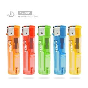 Buy cheap DY--062 Transparent Disposable Plastic Slim Gas Lighter With US from wholesalers