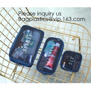 Buy cheap Men and Women Mesh Cosmetic Pouch Set Toiletry Bags See Through Travel Makeup Organizer,mesh cosmetic pouch nylon cosmet from wholesalers