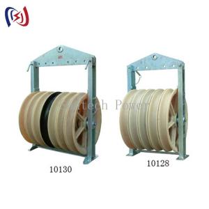 China High Capacity 660 Series Stringing Block with 100mm-280mm Roller Dia and 20kN-60kN Rated Load for Large Diameter Rope Pulley on sale