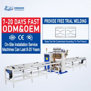 Buy cheap Hwashi CNC Auto Feeder Single Head Oven Racks Welding Machine, Wire Mesh/Kitchen Rack Automatic Wire Mesh Spot Welding Machine from wholesalers