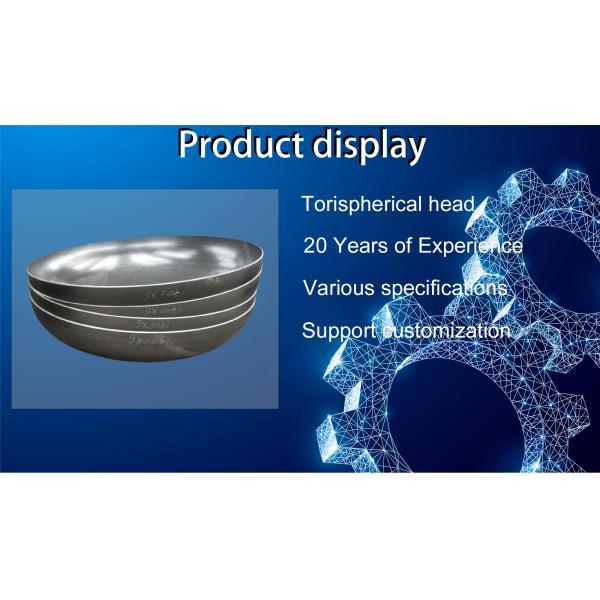 Casting ASME Standard Torispherical Head for Pressure Vessel Boiler Part Steel Dish End