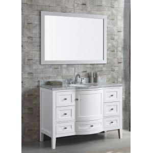 Buy cheap Free Standing Bathroom Vanity Cabinets Furniture with White Glossy Finish from wholesalers