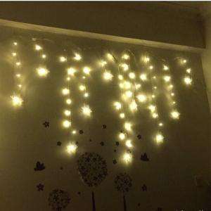 Buy cheap Christmas Snowflake Star String Lights 10ft 96LEDs String Blue Snowflake Lights Snowflakes Plastic Fairy Christmas Decor from wholesalers