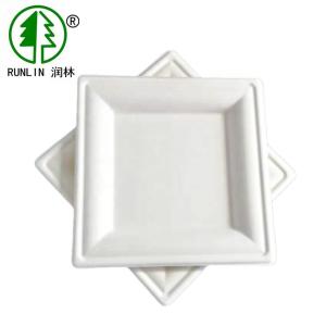 Buy cheap Disposable Plant Fiber White Plates perfect for Birthday Parties from wholesalers