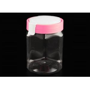 Buy cheap Honey Storage 500ml Hexagonal Plastic Jar With Metal Lid from wholesalers