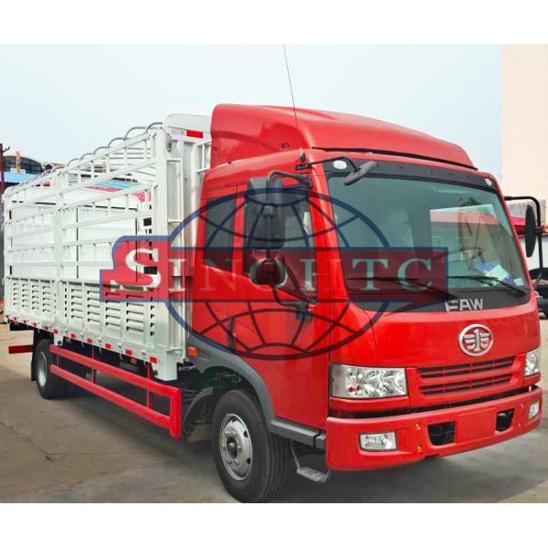 Quality 4 X 2 Cargo Transport Truck With High Sidewall 15 Tons Max Loading for sale