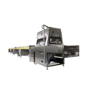 Buy cheap 400mm Width Chocolate Enrober Machine Air Cooling With 10m Cooling Tunnel from wholesalers