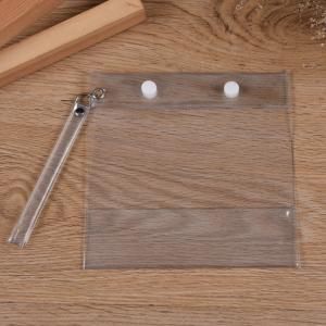Buy cheap A4 Plastic Button Bag Storage Lock Transparent Waterproof product