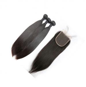 Buy cheap Natural Black Long Straight Brazilian Hair , Black Women 100 Virgin Hair Extensions product