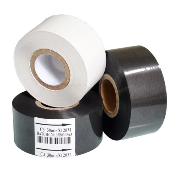 Buy cheap Hot stamping foil type date coding ribbon paper abs printing black white hot stamping foil from wholesalers