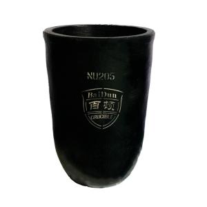 Buy cheap Circular Black High Temperature Resistance Crucible For Copper Melting from wholesalers