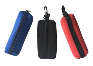Buy cheap Tube Neoprene Promotional Products Zipper Pencil Case Lightweight With Carabiner from wholesalers