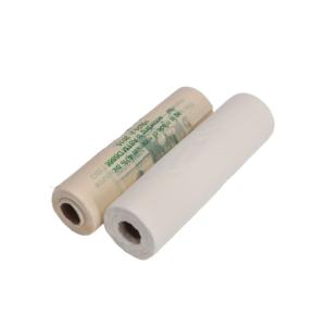 Green White Biodegradable Plastic Bags Transparent Thickness Custom Compostable