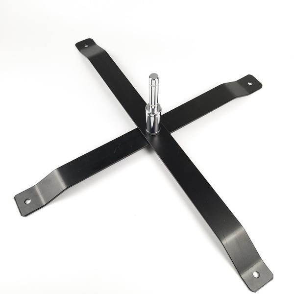 Buy cheap Space Saving Steel Coated Flag Cross Base With Spindle from wholesalers
