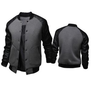Custom Made Varsity Mens Reflective Jacket Leather Sleeves Spring Season