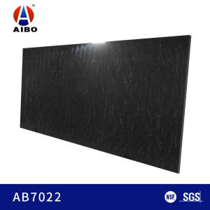 Buy cheap Marble Imitation 18MM Black Calacatta Quartz With Tiny White Veins from wholesalers