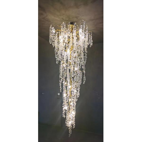 Vertical Ceiling Lights Metal Chandeliers Customized Pendant Lamp 240V G9 ODM
