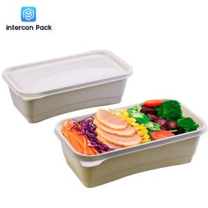 Takeaway Sugarcane Bagasse Food Container Biodegradable Disposable With