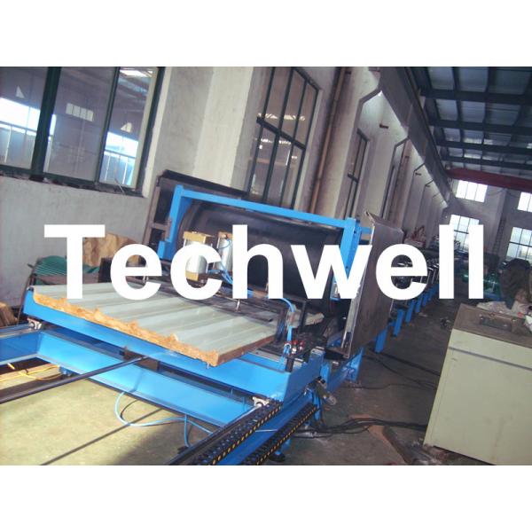 Quality Galvanized Color Steel 30 - 150mm PU Sandwich Panel Forming Machine for sale