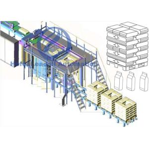 Quality PLC Control Automatic Palletiser Machine For Bags Boxes High Stacking Capacity for sale Buy cheap PLC Control Automatic Palletiser Machine For Bags Boxes High Stacking Capacity product