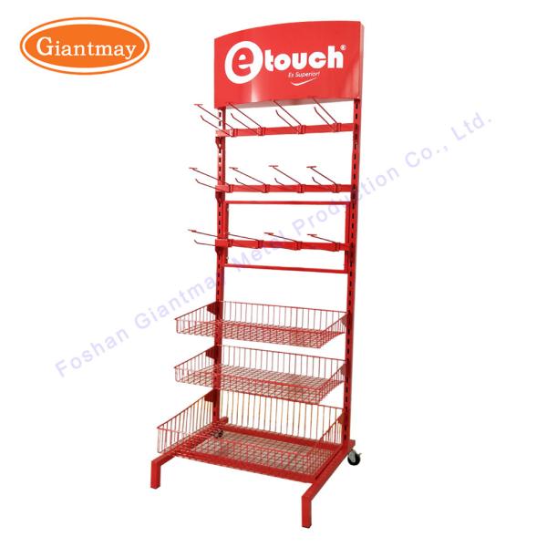 Quality Metal Rack Retail Cigarette Condom Shelf Chewing Gum Stand for sale
