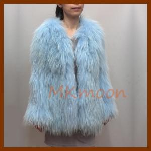 knitted Racoon fur coat -R131#