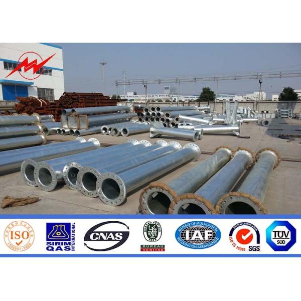 Quality 9m 11m Steel Poles Galvanized Steel Pole with bitumen for sale