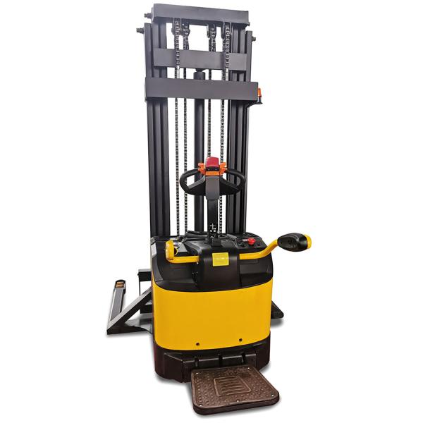 Rider Straddle 1500kg 3310lb Double Deck Electric Pallet Stacker