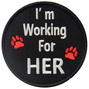 Buy cheap Sewing Warning Embroidered Applique Patches Polyester Material Heat-Cut from wholesalers