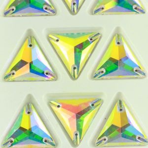 Buy cheap Best Quality Triangle Shape Sew On Stone Crystal Flat Back from wholesalers