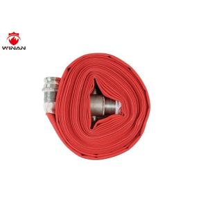 China Lightweight Portable Fire Hose Reel 100 Ft 8 12 Inch Red Vintage Wildland on sale