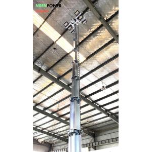 Buy cheap mobile solar trailer lighting tower-9m hydraulic mast-4x435 solar panels-8x200AH batteries from wholesalers