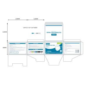 Buy cheap FFP2 Sterile Disposable Face Mask Dustproof EN149:2001+A1:2009 from wholesalers