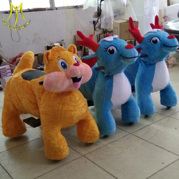 Quality Hansel party park ride animal model electric coin operated pony riding toy for sale