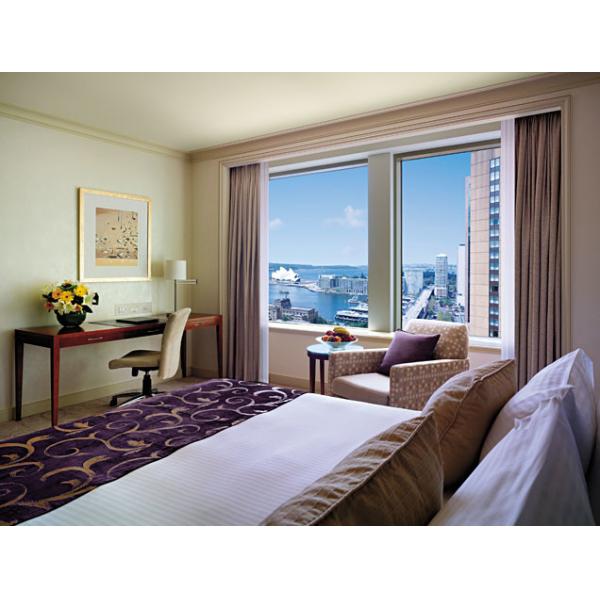 Quality Glossy Lacquer Finish Commercial Hotel Furniture With Writing Desk for sale